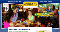 Desktop Screenshot of anthonysparadiseisland.com